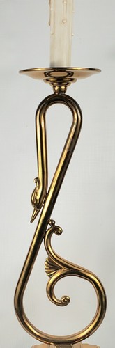 Lampada tavolo cigno ottone - tavolo,