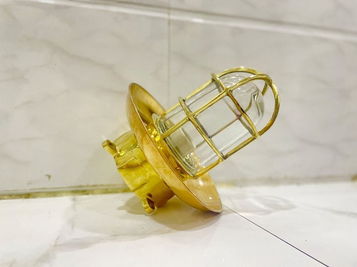 Lampada nave ottone - da,